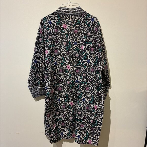 NWT Marine Layer‎ Black Floral Coverup - Women's M - Picture 6 of 12